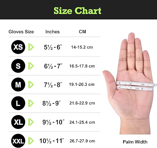 Miniatura 6 de TitanFlex Heavy Duty Industrial Nitrile Gloves with Raised Diamond Texture, 8-mil, Latex Free (GreenDark GreenYellow)