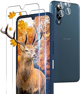 【2+2枚セット】 用 Arrow We2 / F-52E / FCG02 ガラスフィルム アローズ We2 フィルム + 2枚 カメラ保護フィルム 【 日本硝子素材 9H強度 】 対応 Arrows We 2 フィルム 強化ガラス 保護フィルム ケース 高透過率 3D Touch対応 厚さ0.26 飛散防止 高感度 耐衝撃 指紋・汚れ防止 ゼロ気泡 ラウンドエッジ加工 簡単貼り付け