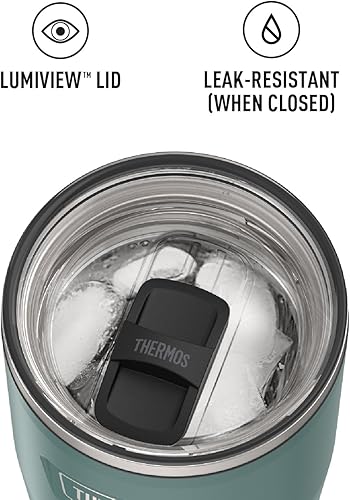 Miniatura 5 de THERMOS ICON SERIES, vaso frío de acero inoxidable con cierre deslizante, 24 onzas, abeto