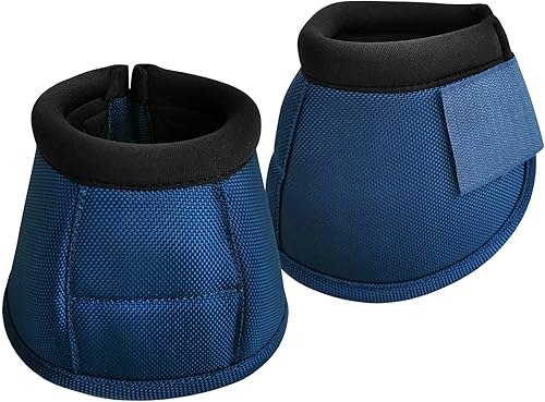 Miniatura 2 de 2520D - Botas de campana de caballo sin giro, botas de campana de caballo balísticas equinas, botas de campana de sobrealcance azul, XL