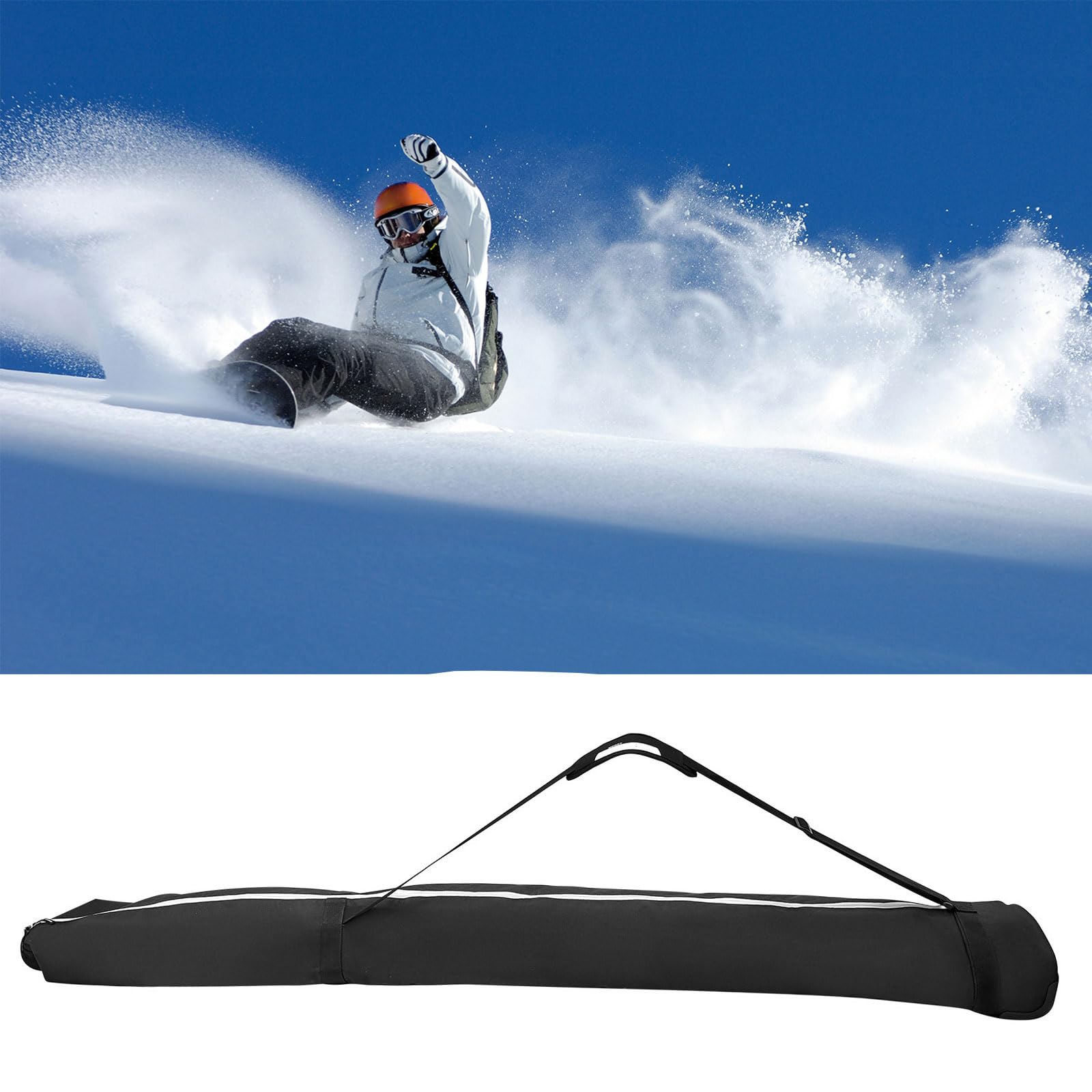 Bolsa de snowboard con ruedas, bolsa de esquí acolchada para viajes, snowboard, bolsa de viaje para snowboard y botas