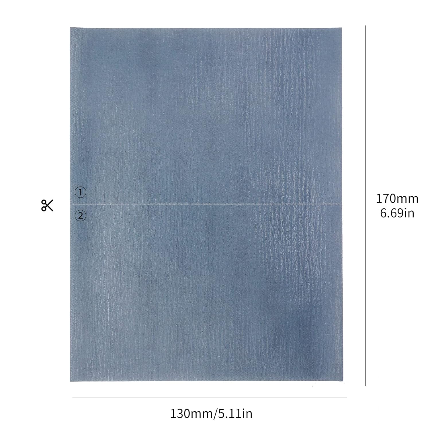 DATOUBOSS K-3000 Sandpapers 25ps for Air Polisher, Orbital Sander, 6.69 x 5.11 inches (170x 130 mm) for Automotive Paint Polishing, Polishing Film & Cushioning