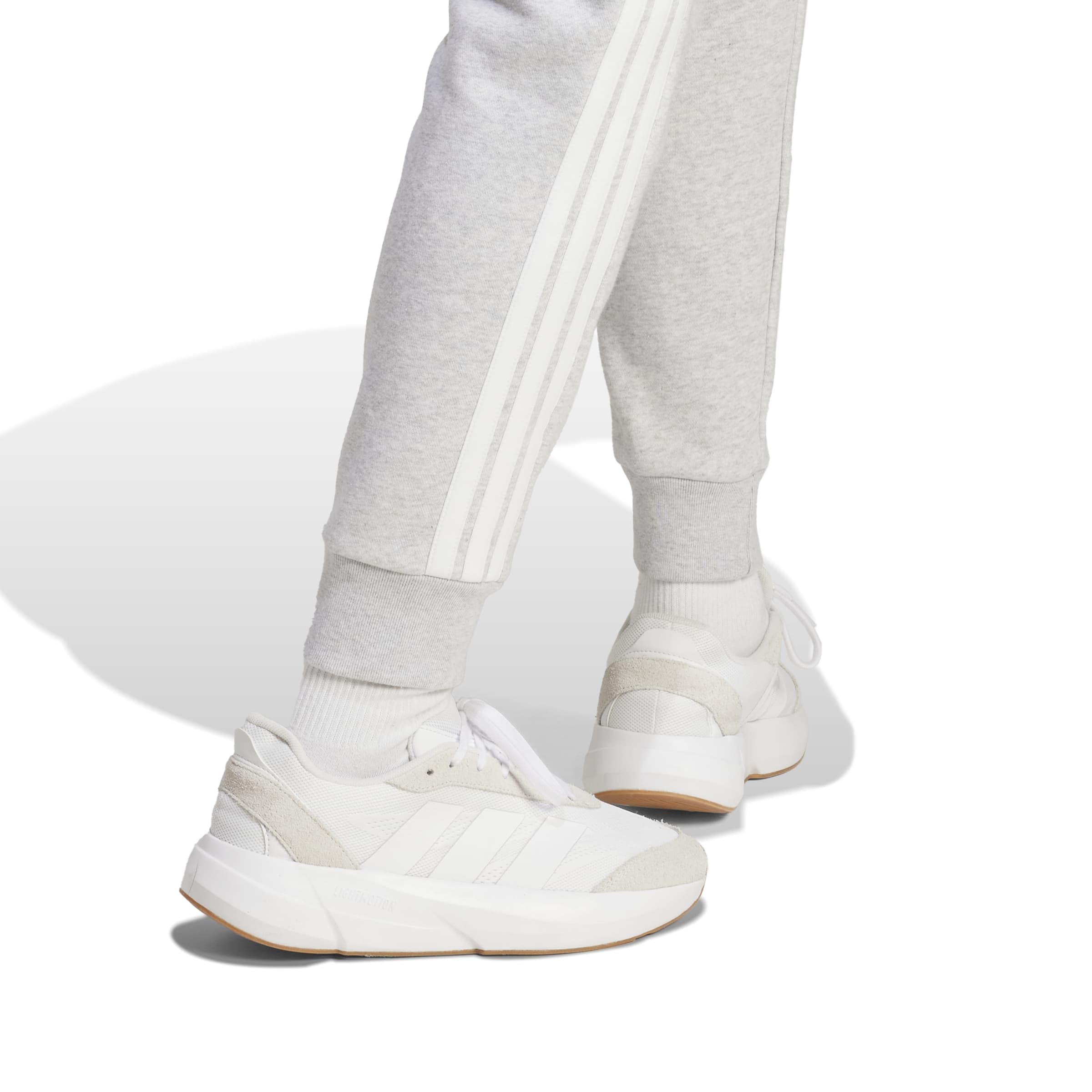 adidas Essentials 3-stripes Fleece Slim Pants - Spodnie golfowe Kobiety