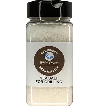 100% Gourmet Caribbean Sea Salt for Grilling & Steak, Coarse Natural Ocean Salt, BBQ Cooking Salt, 16 oz 1 lb