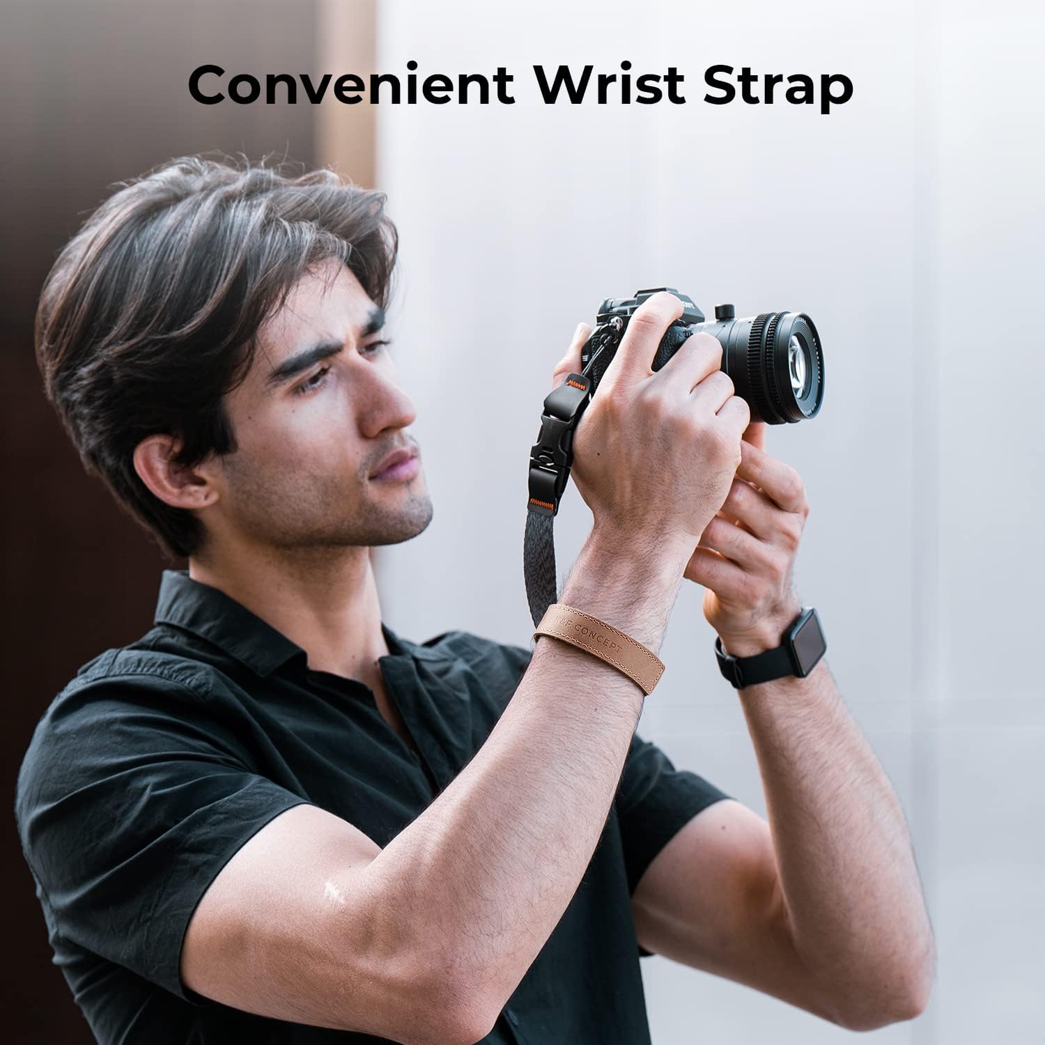 K&F CONCEPT Camera Wrist Strap for Photographers, Adjustable Nylon Camera Hand Strap Compatible with Sony Canon Nikon Fuji DSLR SLR Mirrorless Camera