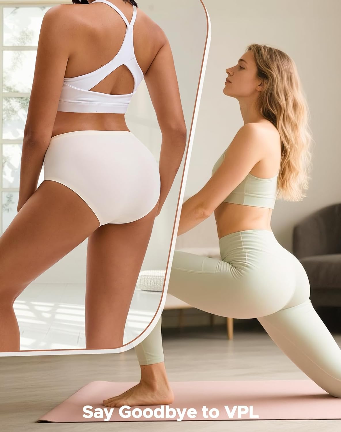 INNERSY Seamless Underwear for Women No Show Bikini Panties Invisible Breathable Hipster 6-Pack - Image 2