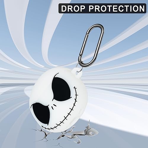 Miniatura 3 de Bonita funda de calavera para AirPods Pro de 21 generación con correa magnética, kit de bolígrafo limpiador, diseño de animales divertidos de