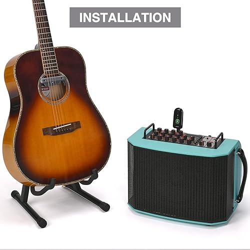 Miniatura 6 de Pastilla de guitarra acústica inalámbrica recargable magnética y micrófono para guitarra acústica control de volumen integrado (Gary)