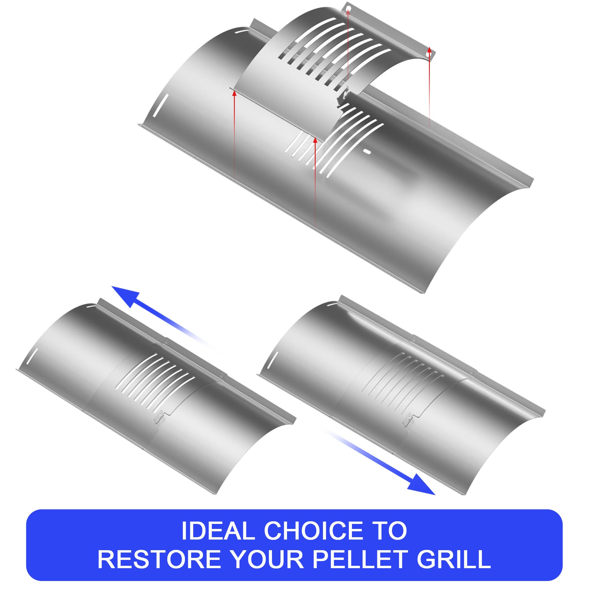 Smoker Cover Flame Broiler Kit For 1600 Series, Slide Cover And