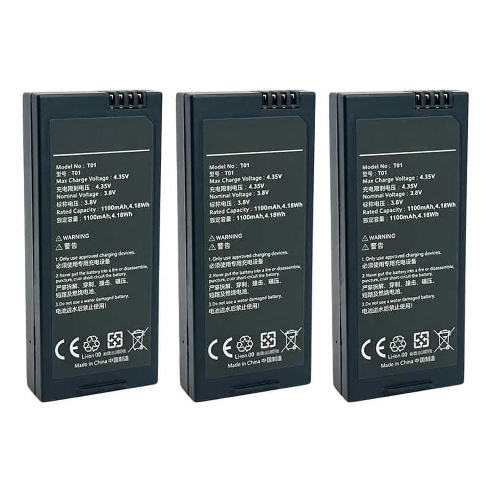 Compatible con dji Tello Batería De Vuelo Inteligente, 3PC