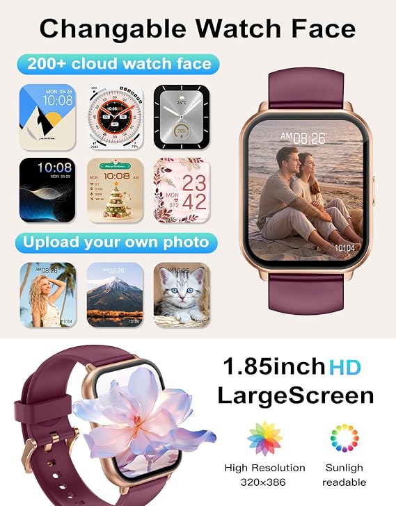 Smart Watch Answer/Make Call,Smart Watches for Women Men 1.85