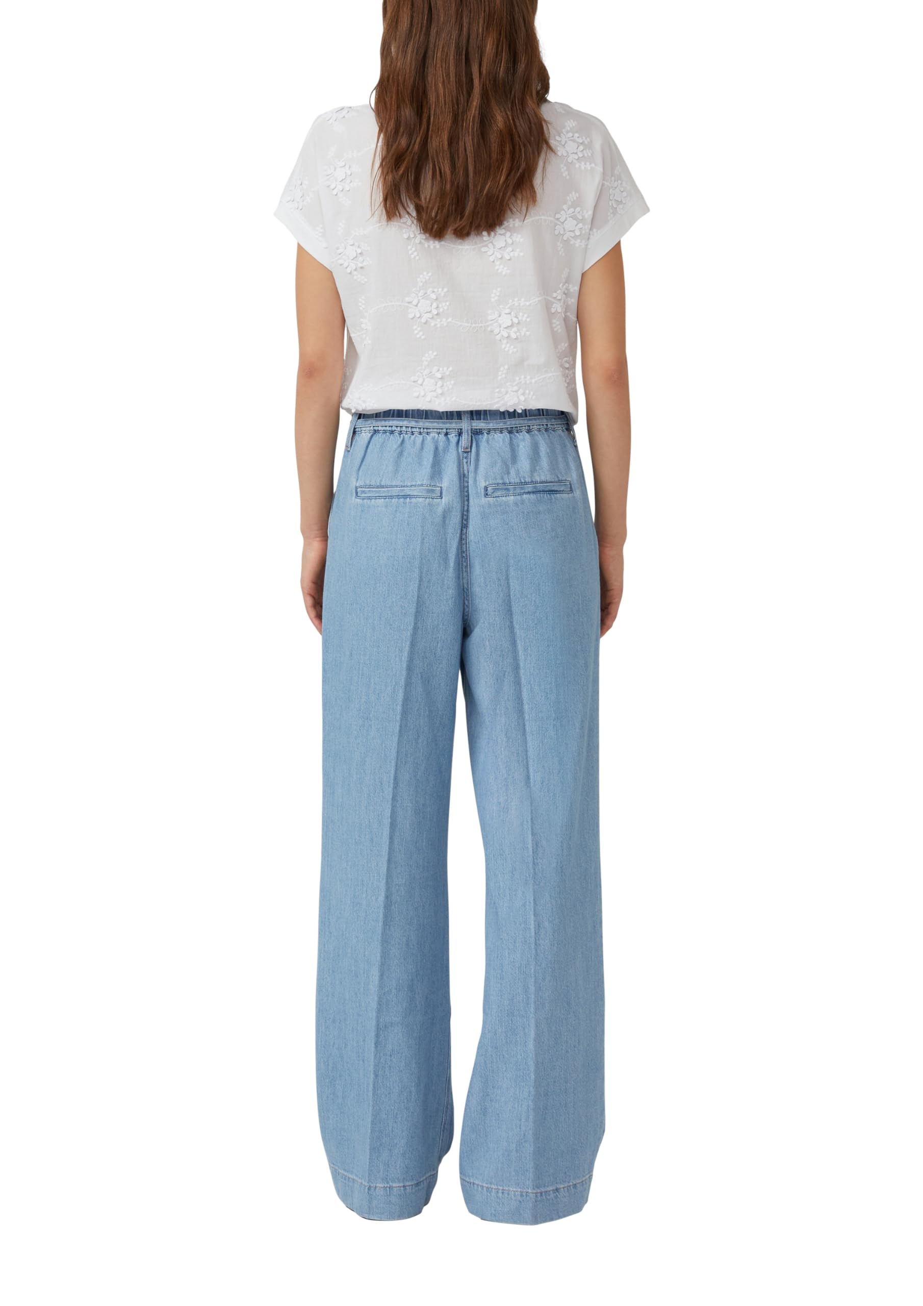 s.Oliver Jeans Suri/Regular Fit/High Rise/Wide Leg/Elastikbund