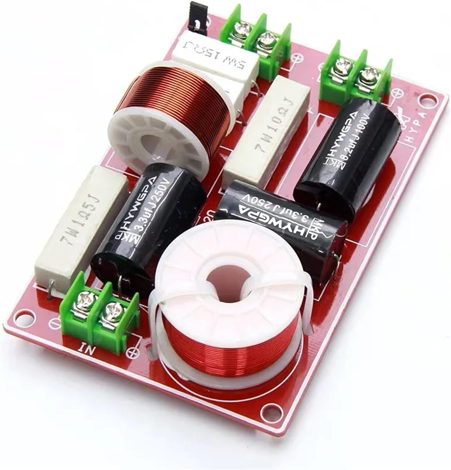 2PCS 2 Way 200W Audio Treble Bass Frequency Divider Home Theater HiFi Stereo 2 Unit Speaker Crossover Filters