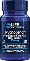 Life Extension Pycnogenol French Maritime Pine Bark Extract 100 Mg Vegetarian Capsules, 60 Count