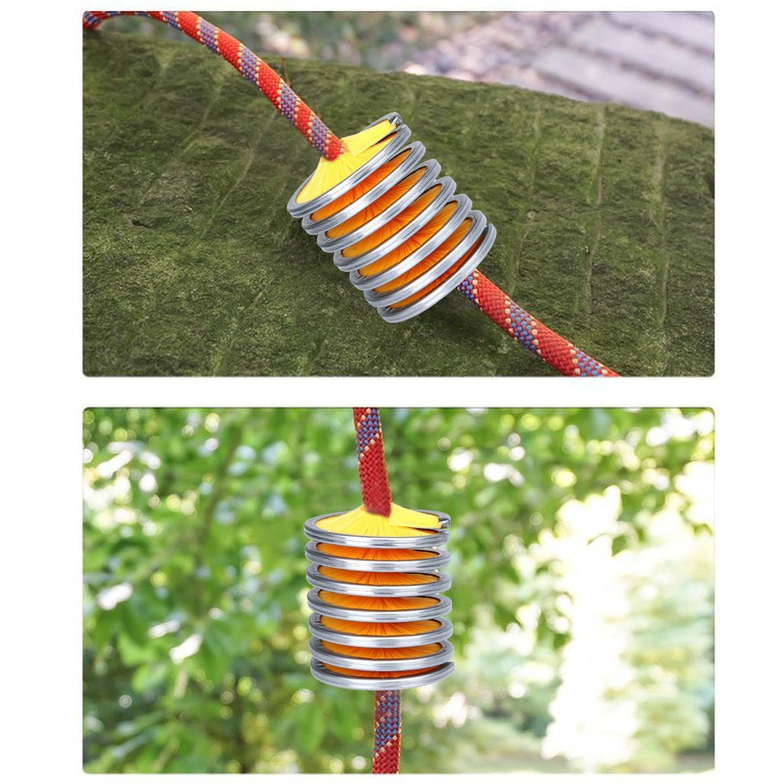 Generico Cepillo limpieza cuerda escalada | anillo exterior acero inoxidable cerdas nylon 5 cm 92 g herramienta lavado diámetro 8-13 mm | Equipamiento alpinismo mantenimiento