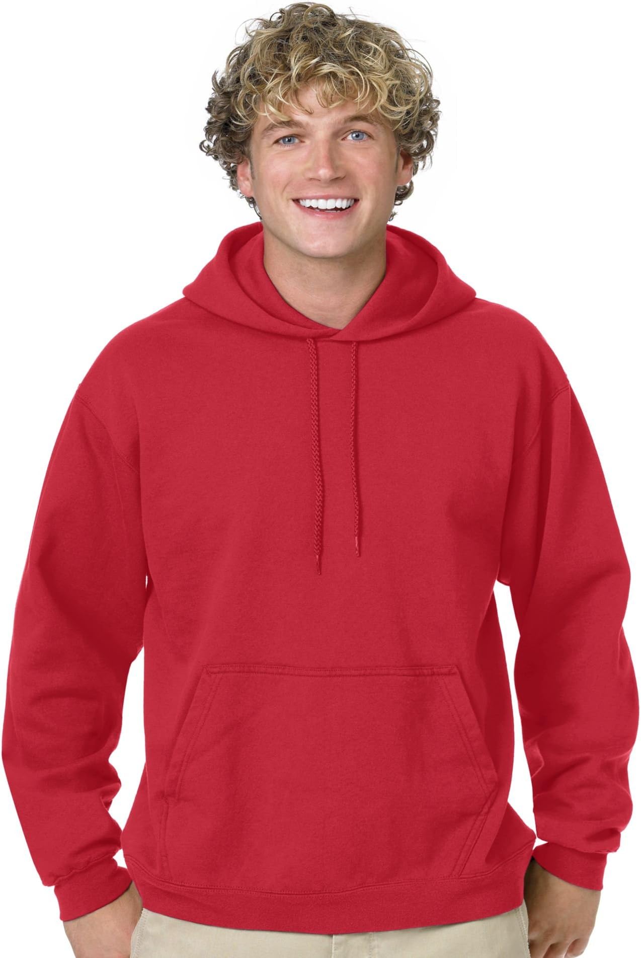 Hanes 7.8 oz. 50/50 Pullover Hood (P170) Deep Red, S