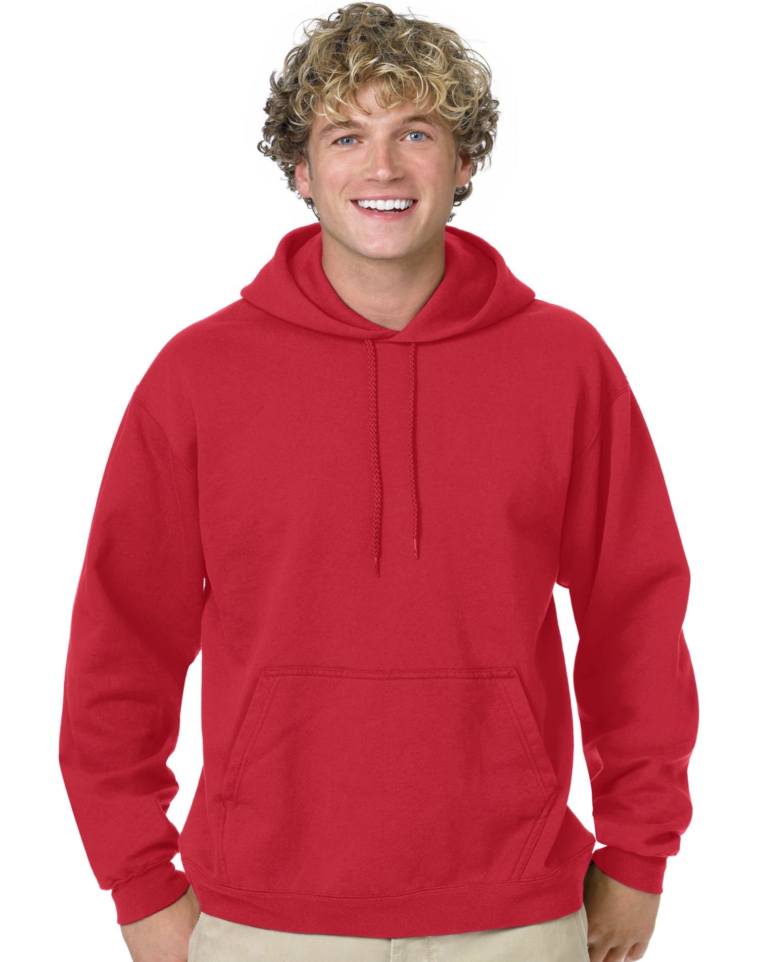 Hanes 7.8 oz. 50/50 Pullover Hood (P170) Deep Red, S