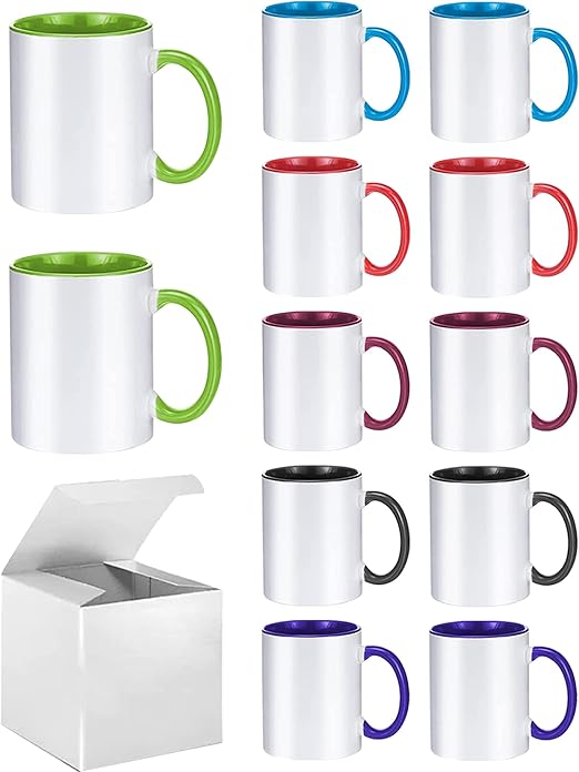 Sublimation Mugs 11oz Blank Sublimation Coffee Cups Sublimation Color