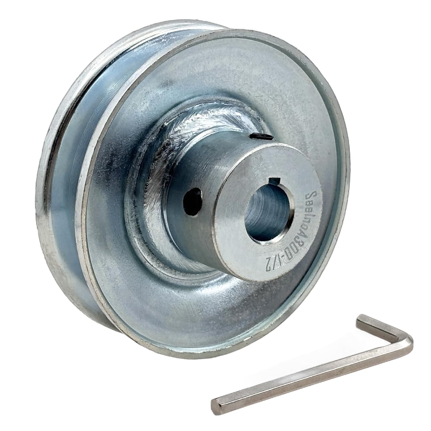 A300-1/2 Single Groove Web Sheaves, v Belt Pulley 1/2 inch bore 3" OD,Motor Pulley Carbon Steel for A 4L 3L V-Belts