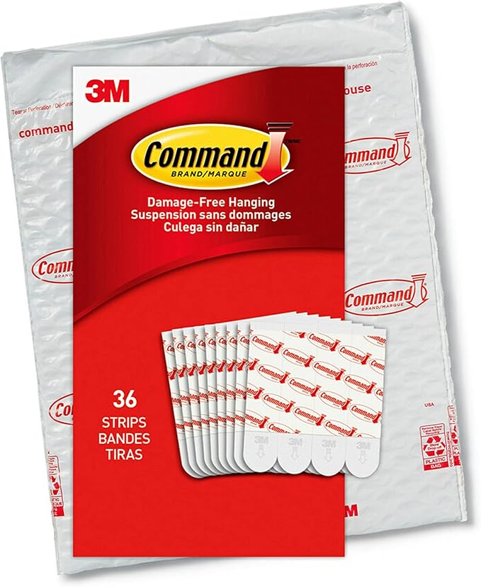 Command Medium Refill Adhesive Strips, Damage Free Hanging Wall Adhesive Strips for Medium