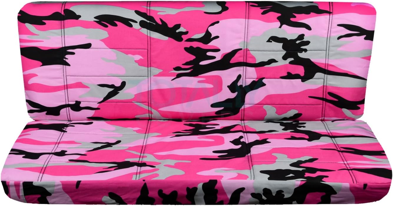 Totally Covers Compatible with 2001-2003 Ford F-150 SuperCrew Camo Truck Seat Covers (Rear 60/40 Split Bench) w/wo Adjustable Headrests: Wetland Camouflage (16 Prints) F-Series F150 Crew Cab Back