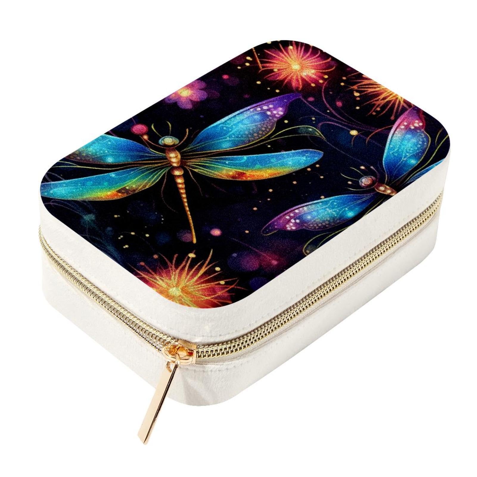 Boîte à bijoux de voyage en velours Firefly évite les nœuds de vos colliers