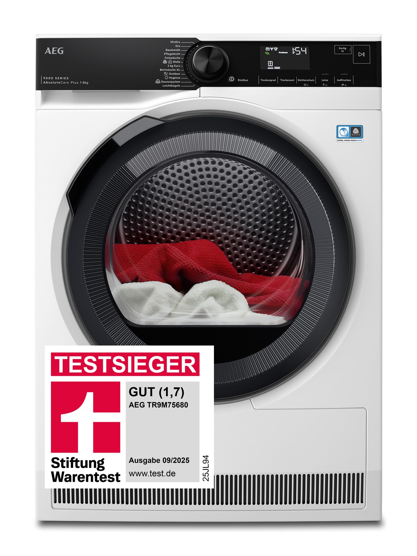 AEG Wärmepumpentrockner Serie 9000, 8 kg – TR9M75680