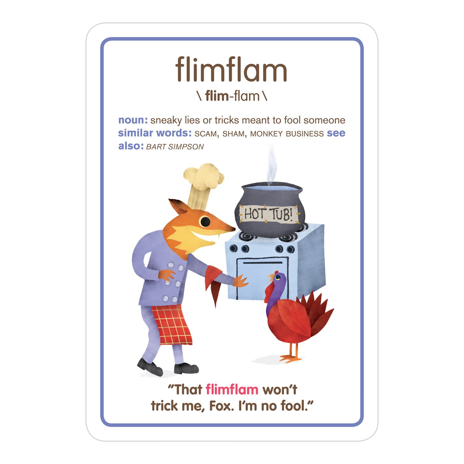 Knock Knock Silly Words Kids Flashcards