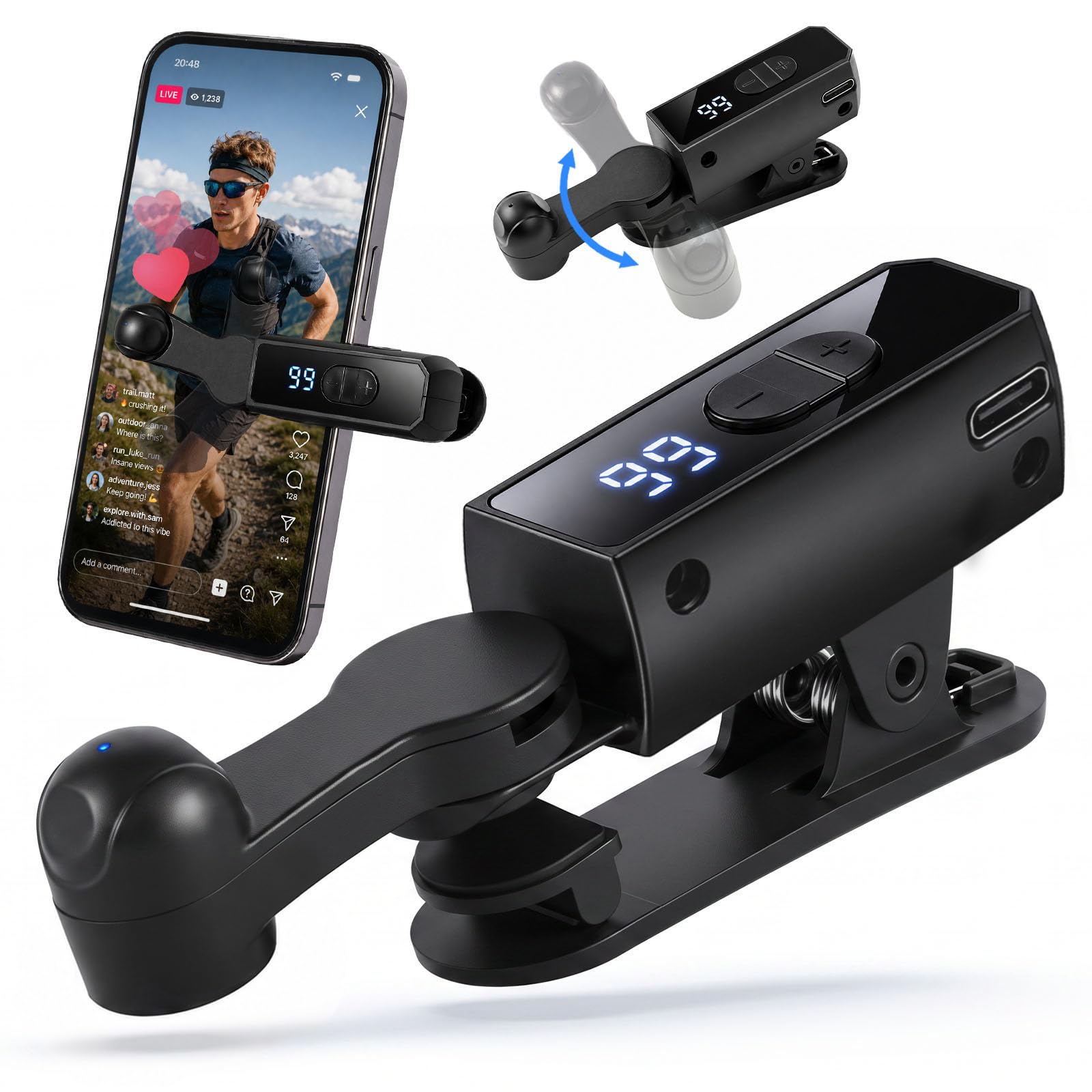 Photo 1 of Raisetip Wireless Rechargeable Auto Clicker for iPhone