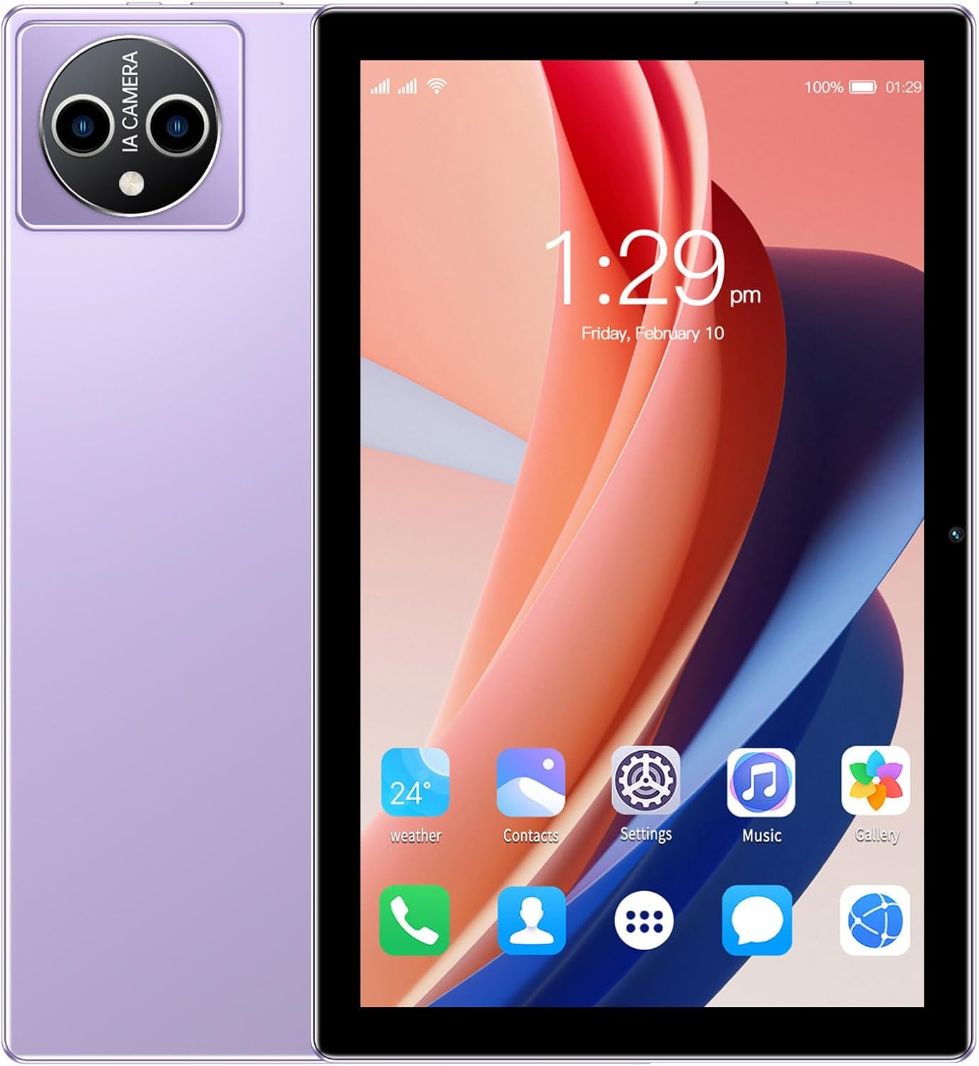 Android Fire Tablet 10.1-inch, 2024 New HD Display Tablets PC 8 core Processor 4GB+36GB, 5000 mAh Long Battery Life, 2MP+5mp Camera, Smart Tablet Support Built-in W-iFi B-luetooth Unlocked Phablet