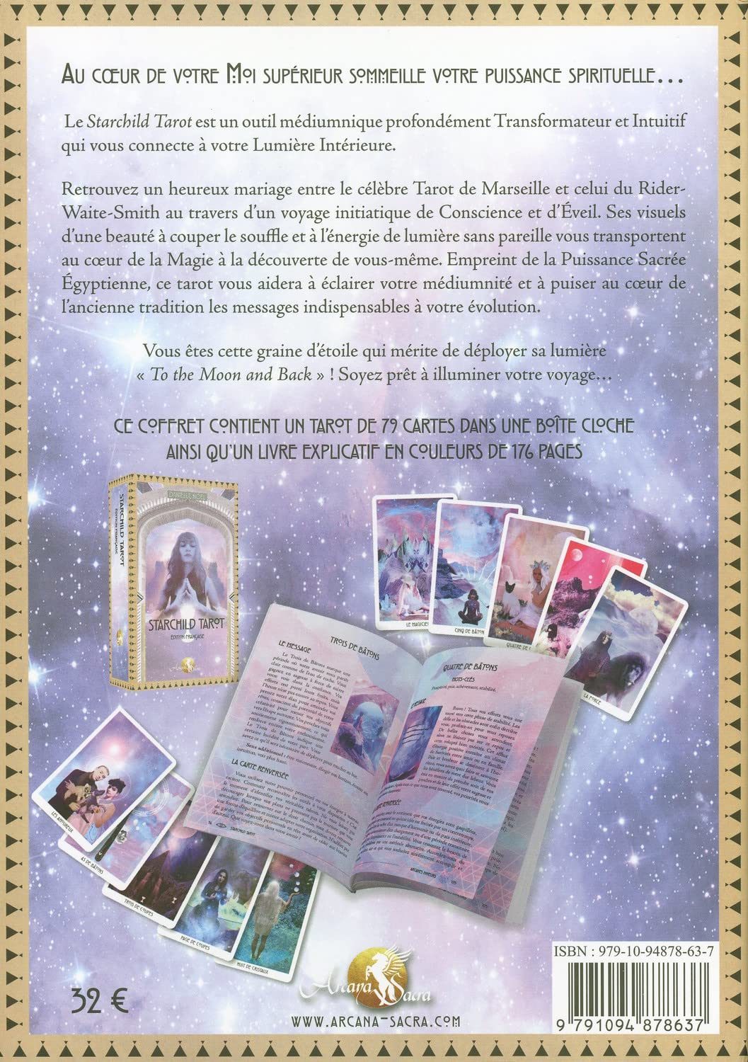 Starchild Tarot: Coffret avec un tarot de 79 cartes et un livret explicatif