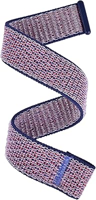 Watchband Compatible with Garmin vivosmart HR ONLY Replacement Bands - Woven Nylon Strap with Hook and Loop - Regular (09#)