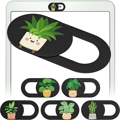 MESMOS Juego de 6 fundas para cámara de laptop, accesorios para laptop, cubierta de cámara web, cubierta deslizante para cámara de teléfono y