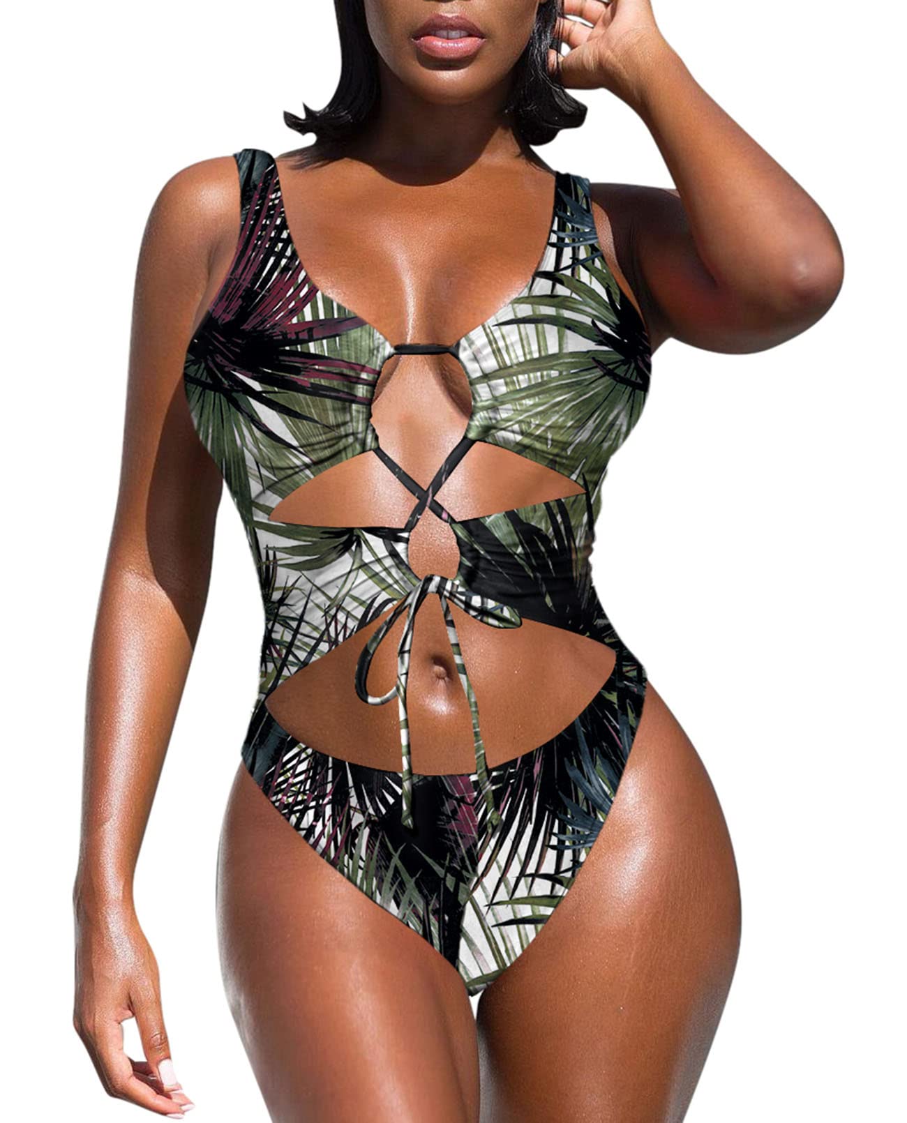 【I AM MARI】Labia Sleeveless Sha One Piece Classic one-piece bathing suit | SHAN