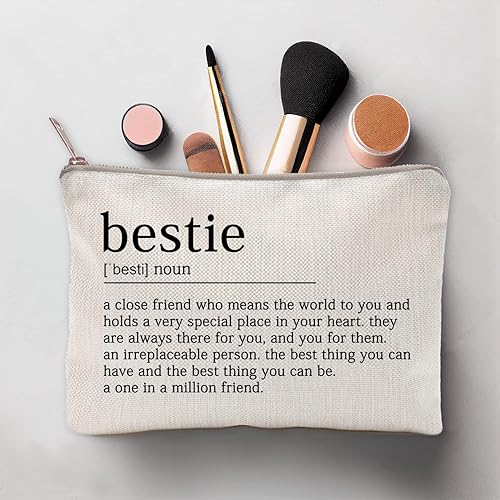 Miniatura 10 de Soul Sister Definition Birthday Gift For Her Soul Sister Gift Bestie Gift Linen Style Make up Bag Birthday Gift for Mum Friends Sister Aunt