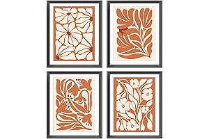 Abstract Orange Wall Art