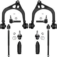 Vista 123 de Detroit Axle - Kit de suspensión delantera RWD de 10 piezas para Chevy GMC Silverado Sierra 1500 1999-2006, 2 brazos de control superior, 2 rótulas