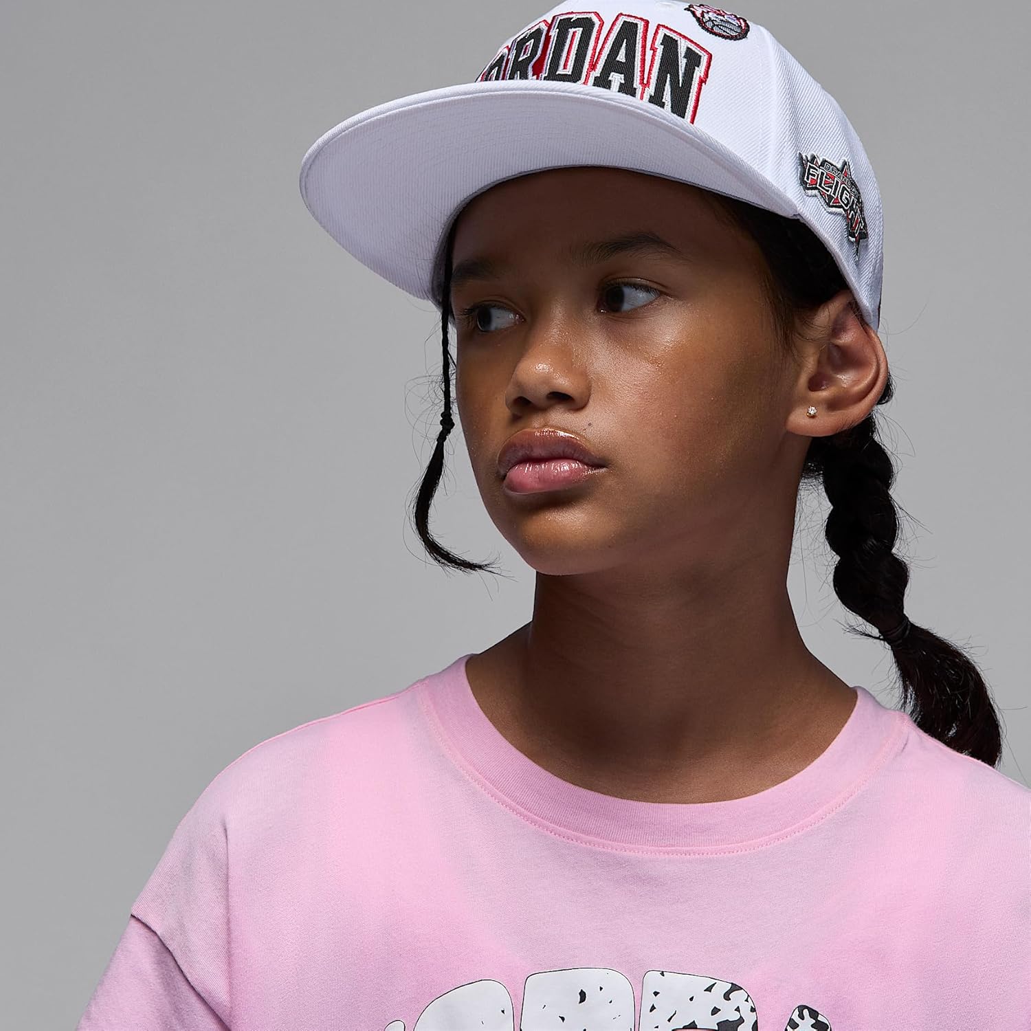 Jordan Jumpman Club Big Kids' T-Shirt (Medium Soft Pink)