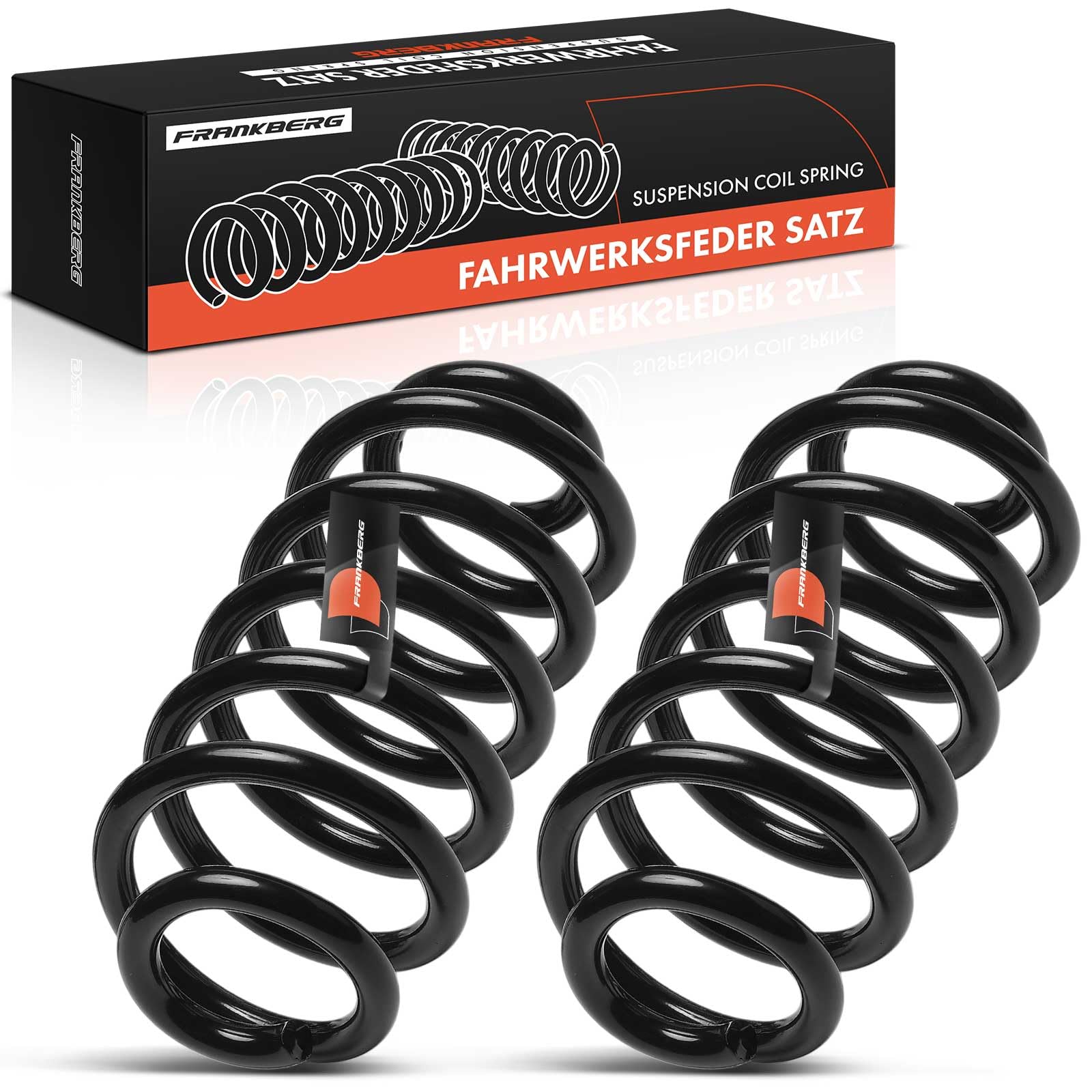 Frankberg 2x Molla di sospensione cuscinetto molla molla elicoidale | asse posteriore, Sinistra, Giusto; Compatibile con: Mokka/Mokka X J13, Trax