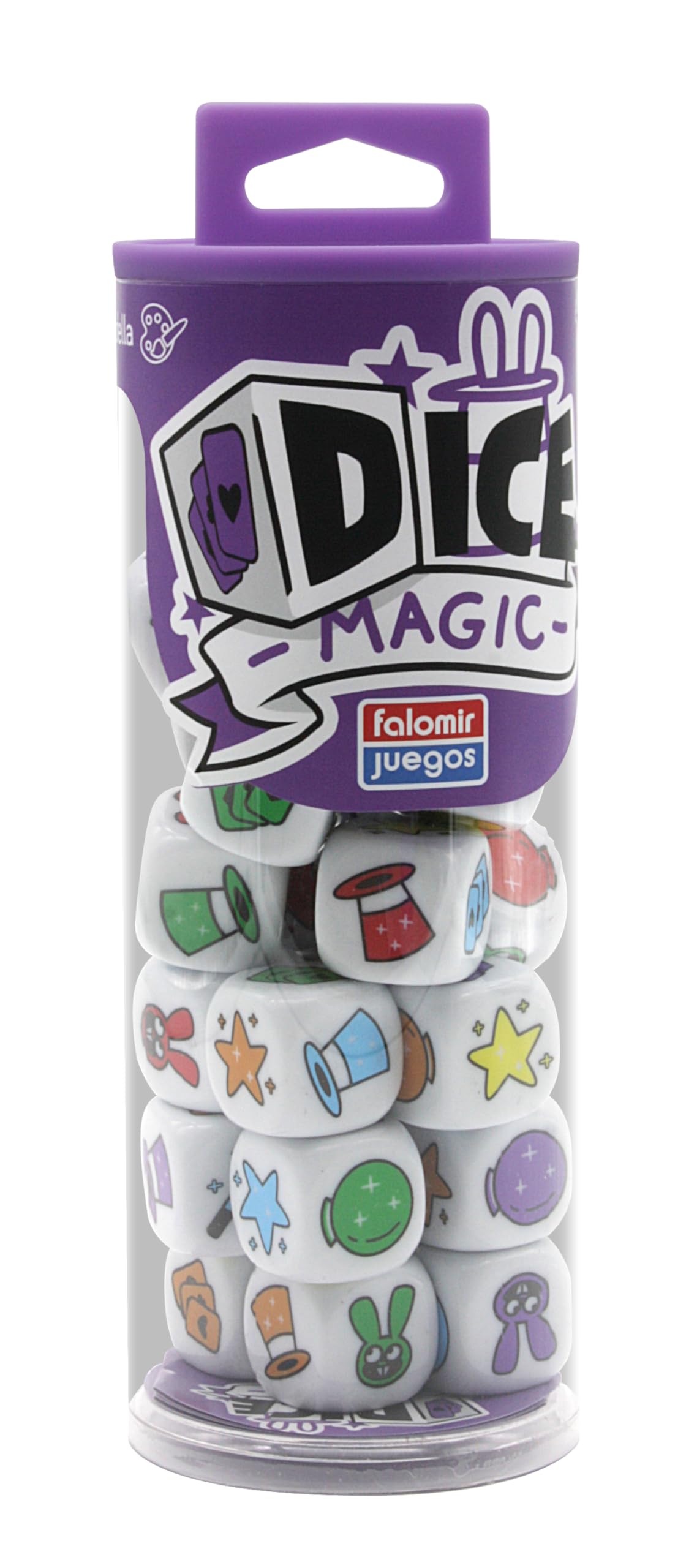 Falomir - Dice Magic | Juego de Dados de Velocidad | Desafío Rápido de Dados | Coincide Colores y Formas para Ganar | de 2 a 5 Jugadores (Edad +​6)