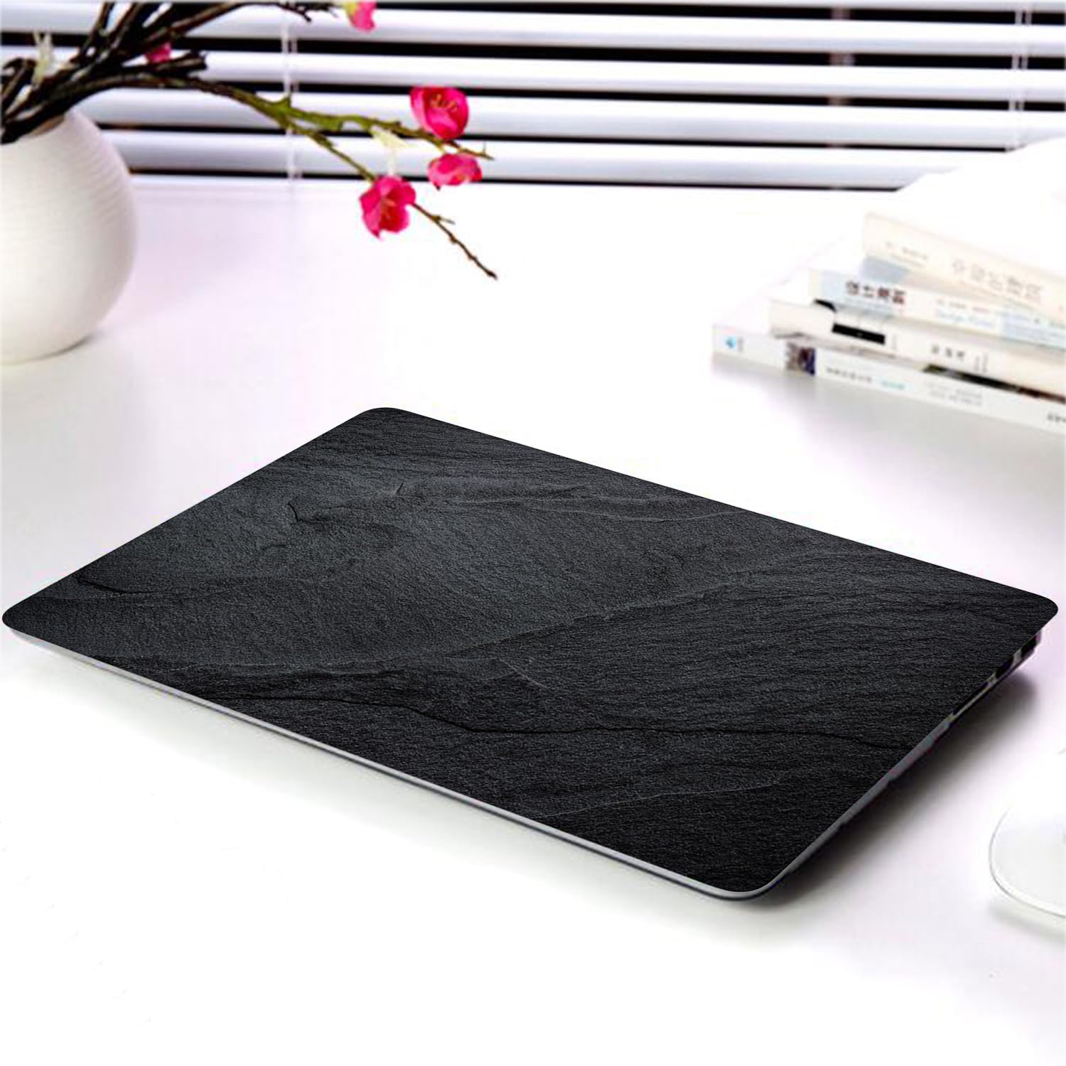 Custodia Protettiva per Nuovo Macbook Air 13 pollici Modello A1932 A2179 A2337 M1 con display Retina e Touch ID 2020 2019 2018, Sottile Rigida Case Cover Plastica Duro Custodia, Nero