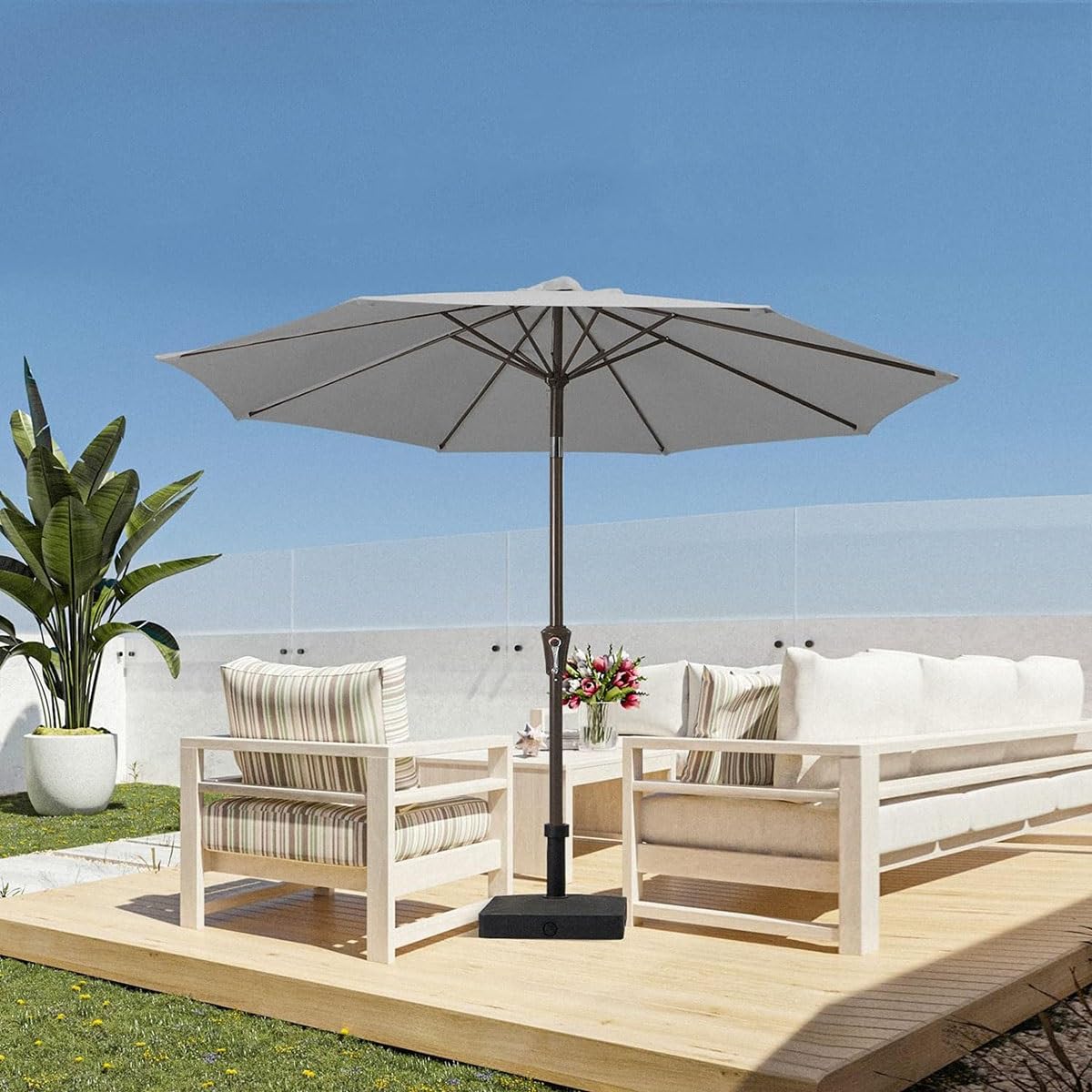 7.5 ft square patio umbrella replacement canopy Amazon.com : Patio Umbrella Replacement Canopy 8 Ribs 7.5ft 9ft 10ft Umbrella  Canopy Cover, UV Protective Replacement Parasol Fabric Cover, Canopy  Only(Topp,7.5ft) : Patio, Lawn & Garden