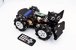 Sponsored Ad – 4WD Robot Toy for Raspberry Pi Pico Omni-directional Mecanum Wheels Robotic Car Kit DIY STEM Remote Controlled Educational with LCD Display and PDF Tutorials
