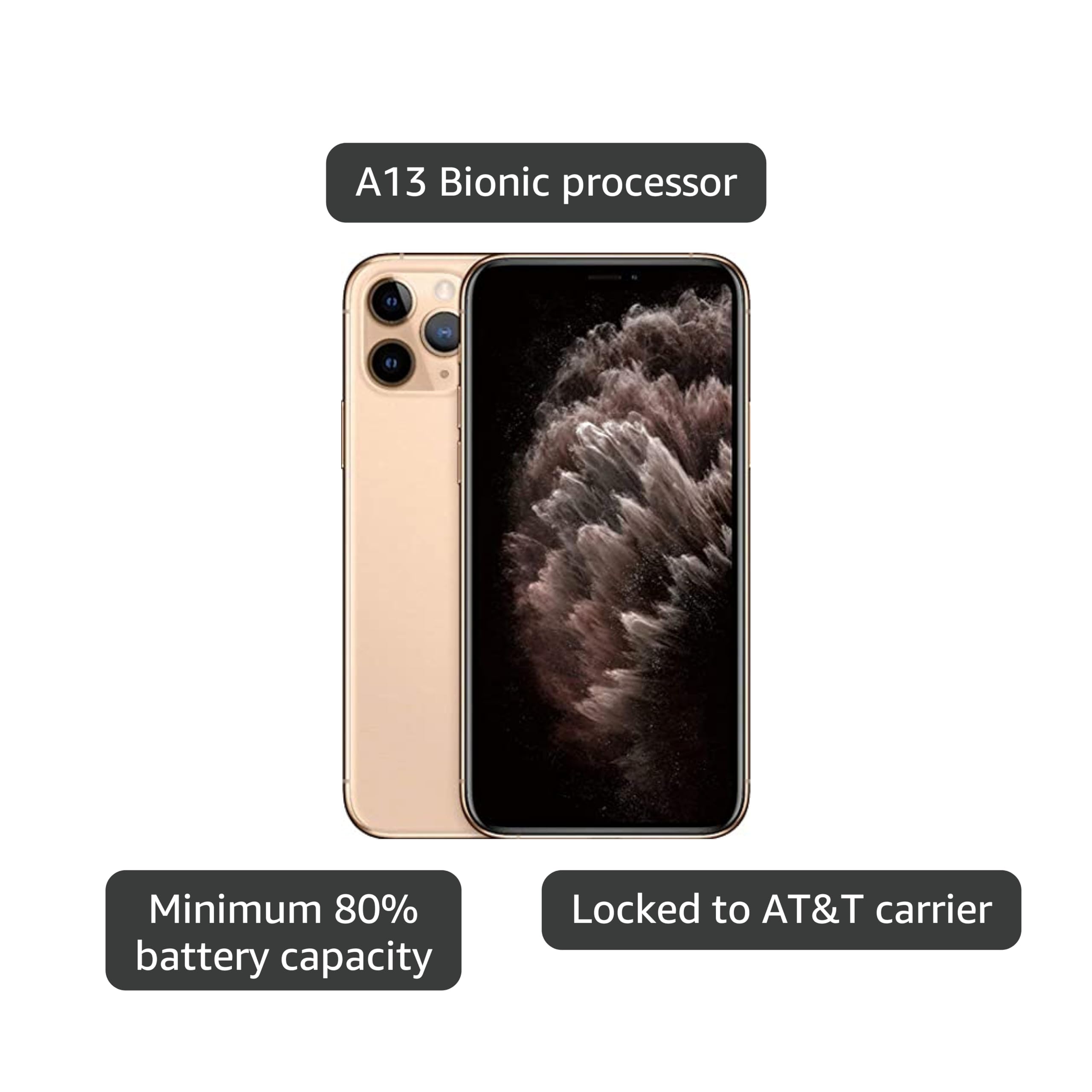 Amazon.com: Apple iPhone 11 Pro, US Version, 256GB, Gold - AT&T Amazon.com: Apple iPhone 11 Pro, US Version, 256GB, Gold - AT&T