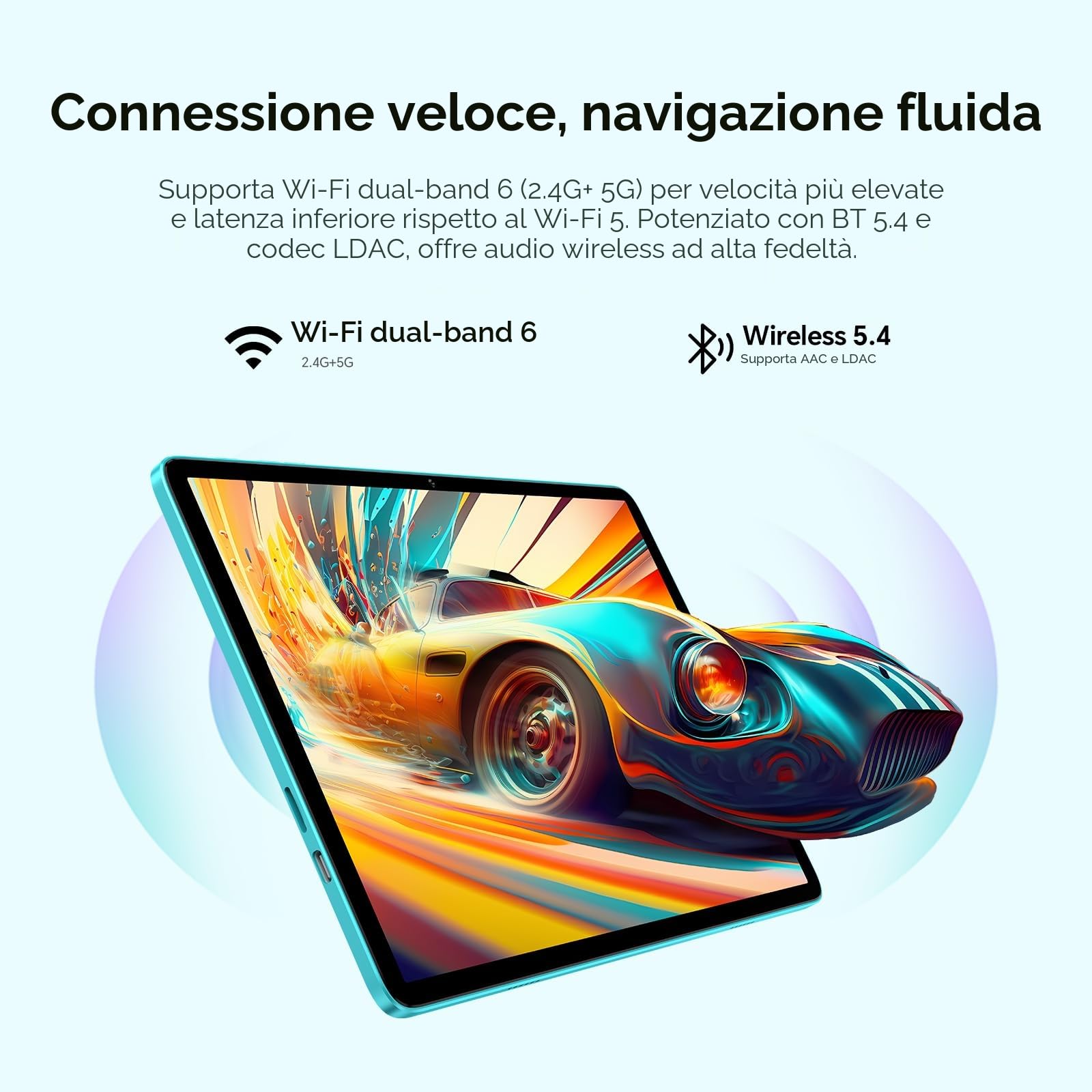 TECLAST P33 Tablet 10.1 Pollici Gemini AI Android Tablets 10 Accessori, 64GB ROM+4TB TF, 2GHz Octa-Core, 5G WiFi/Widevine L1/6000mAh/OTG/Tablet con Tastiera+Custodia+Penna+Mouse+3.5MM Auricolari, 2026