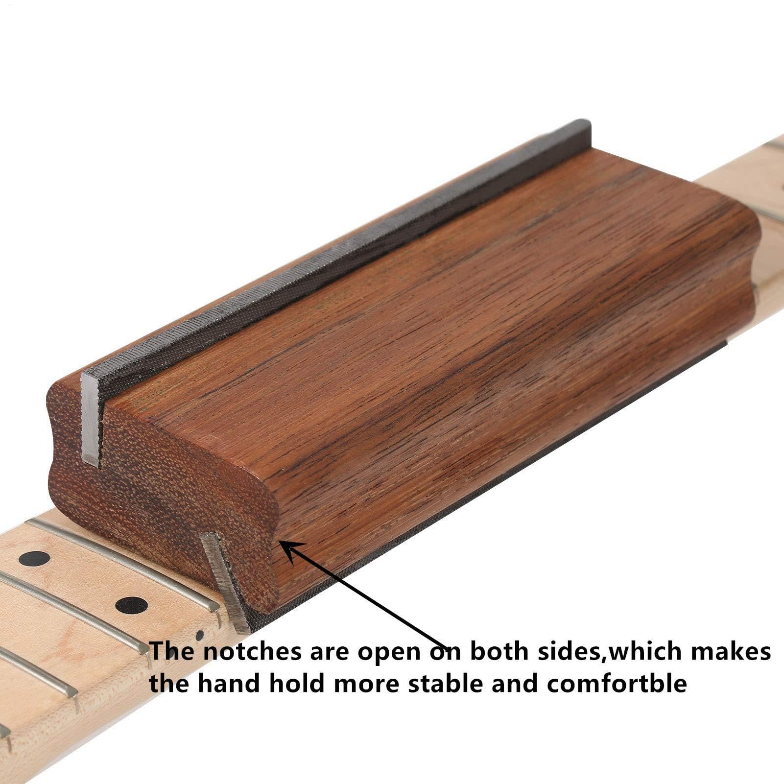 Lima per coronatura di tasti per chitarra, Lima per coronatura di tasti per chitarra, Medicazione per tasti per chitarra basso da 45 gradi e 90 gradi, Strumenti di liuteria per arrotondare la chitarra