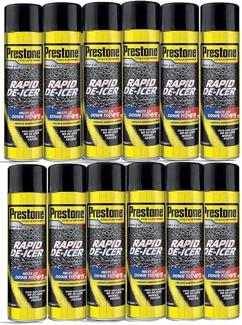 Prestone spray can de-icer 600ML X12