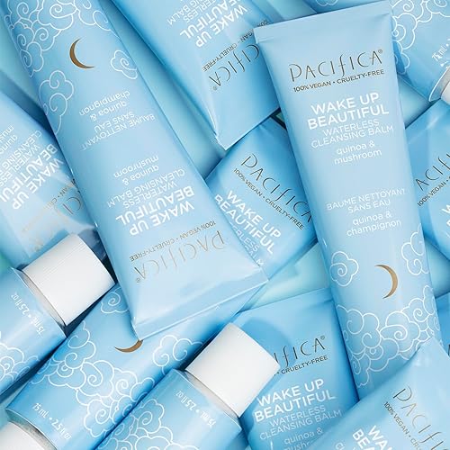 Miniatura 8 de Pacifica Beauty Wake Up Beautiful Bálsamo de limpieza limpiador diario y lavado facial sin agua removedor de maquillaje para pieles secas y