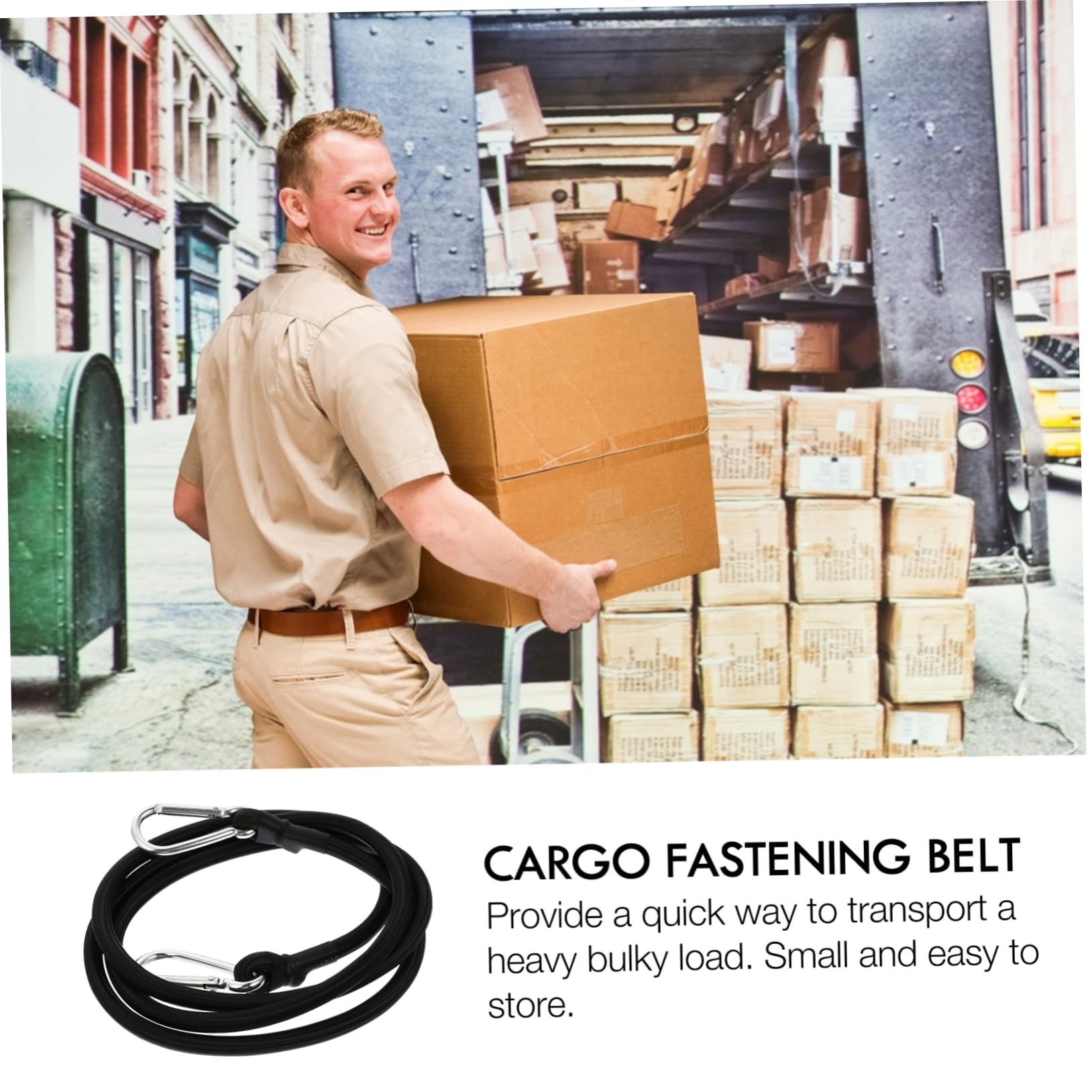 MUCKLILY Heavy Duty Bungee Cords Straps Cargo Binder Luggage Binder for Outdoor Equipment