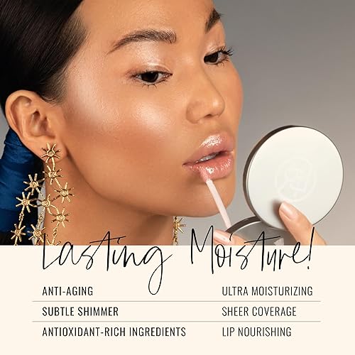 Miniatura 4 de Runway Rogue Brillo de labios clásico, brillo labial hidratante rosa pálido perlado, brillo de labios, novia en espectáculo